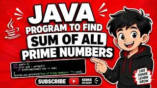 Thumbnail: 5. Sum of All Prime Numbers in Java | Java Array Program