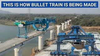 Thumbnail: This is how India Bullet Train Girders are being constructed, transported and put on Pillars 