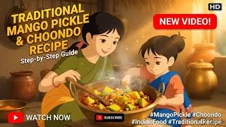 Thumbnail: 🍋"How to Make Traditional Mango Pickle and Choondo at Home | Indian Ghibli style 