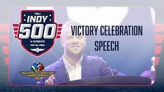 Thumbnail: Felix Rosenqvist's Victory Celebration Speech | 2026 Indianapolis 500