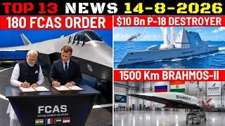 Thumbnail: Indian Defence Updates : 180 FCAS Order,1500Km BrahMos-II,$10Bn Destroyer Deal,42 Prachand by Adani