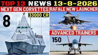 Thumbnail: Indian Defence Updates : 8 Next-Gen Corvettes,Rafale New Launcher,200 M88 Engines,150 Jet Trainers