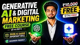 Thumbnail: Complete Generative AI & Digital Marketing Course 2026 🔥 | Free Course For Beginners | Part 1