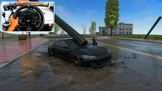 Thumbnail: Car Gets Stuck in Deep Mud After Giant Pole Crash! 😱 | Realistic Driving Game