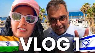 Thumbnail: INDIANS LIVING IN THE MIDDLE OF A WAR IN ISRAEL 🇮🇳🇮🇱 VLOG 1