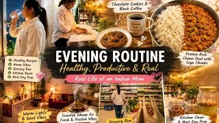 Thumbnail: Indian mom Evening to Night Routine | Prepping for Smooth Morning | Healthy dinner Recipe #dailyvlog