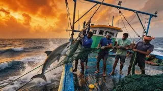 Thumbnail: We Stayed in the Deep Sea & Caught Massive Tuna & Marlin! 🐟🔥 | Boat Life Adventure