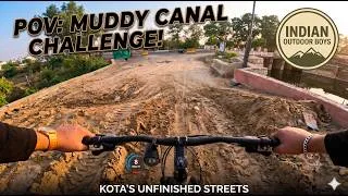 Thumbnail: POV Cycling India | Muddy Canal Challenge on Kota's Unfinished Streets