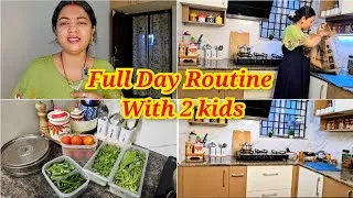 Thumbnail: ✨️Different Morning Routine with 2 kids /Quick lunch And Kitchen