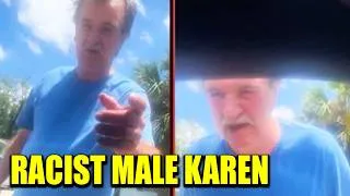 Thumbnail: Male-Karen Calls A Black Woman Sitting In Her Car The N-Word