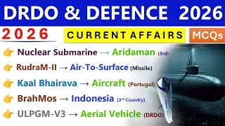 Thumbnail: DRDO & DEFENCE 2026 | CURRENT AFFAIRS 2026 | DEFENCE CURRENT AFFAIRS 2026 | SSC, RAILWAY, STATE PCS