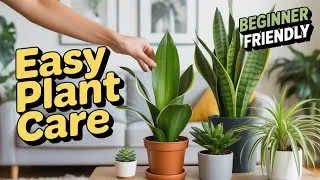 Thumbnail: Beginner’s Guide to Indoor Gardening | Easy Houseplant Care Steps