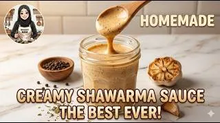 Thumbnail: Creamy Homemade Shawarma Sauce Recipe  | Easy Garlic Sauce for Sandwich and Wraps | Indoorsy Mom