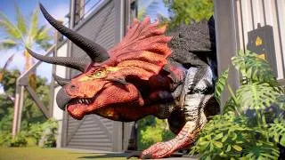 Thumbnail: RELEASE ALL HYBRID & HERBIVORE DINOSAURS AND FIGHT - JURASSIC WORLD EVOLUTION 2