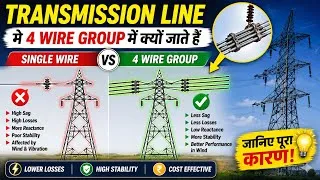 Thumbnail: ⚡ Why 4 Wires Used in Transmission Lines? | Single Wire vs 4-Wire | Bundle Conductor Explained.