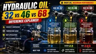 Thumbnail: Wrong Hydraulic Oil Can Damage Your Machine! | Hyd Oil Selection | Hyd 32 vs 46 vs 68.