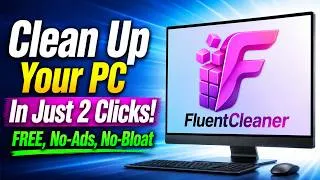 Thumbnail: FluentCleaner: Clean Up Your PC In Just 2 Clicks! (Best FREE CCleaner Alternative in 2026)