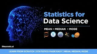 Thumbnail: Mean, Median & Mode Explained Simply | Statistics for Data Science  | Measures of Central Tendency