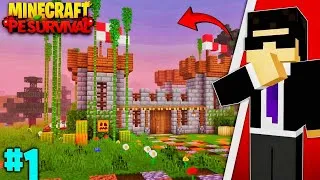 Thumbnail: MY CRAZIEST START IN MY MINECRAFT SURVIVAL SERIES 🔥 || EP 1 IN 1.21 || ULTIMATE SURVIVAL CASTLE 🔥
