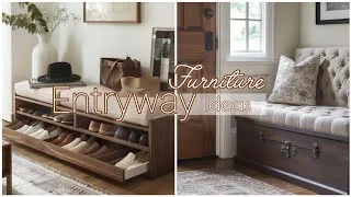 Thumbnail: Entryway decorating ideas | Entryway furniture : bench and seating #entrywaydecor #bench #furniture