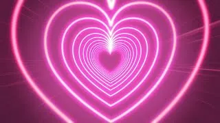 Thumbnail: Heart Background - Pink Tunnel Heart Lights Background - Screensaver Video Effects (5 HOURS)