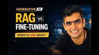 Thumbnail: RAG vs Fine-Tuning for LLMs | Which One Should You Use? Stop Confusing RAG and Fine-Tuning