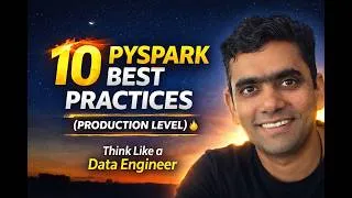 Thumbnail: STOP Writing Bad PySpark Code! 10 Best Practices Every Data Engineer MUST Know | Real Time ETL tips