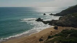 Thumbnail: Beach Scenery with Gentle Piano Flow