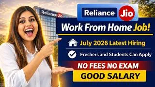 Thumbnail: 🔴Reliance Jio - Work from Home Job | For July 2026 🔥