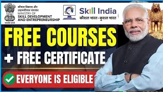 Thumbnail: 🔴For July 2026 - Skill India Free Certifications 2026 | Government of India Certifications