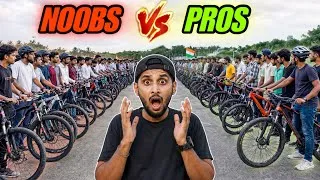 Thumbnail: NOOBS VS PROS: 100+ RIDERS Ka STUNT BATTLE!