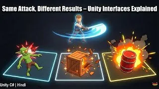 Thumbnail: Same Attack, Different Results – Unity Interfaces Explained (Hindi)