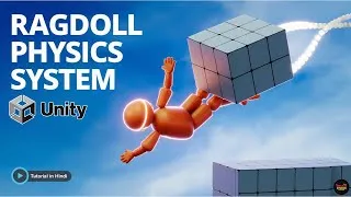 Thumbnail: Unity Ragdoll Physics Tutorial in Hindi | Create, Enable & Disable Ragdoll