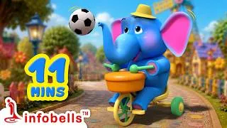 Thumbnail: हाथी राजा कहाँ चले-Hathi Raja Kahan Chale Song | Hindi Rhymes for Children | Infobells #hindirhymes