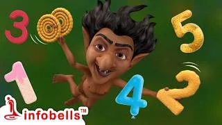 Thumbnail: Ek Chota Rakshas Aaya - Learn Numbers 1 to 5 | Hindi Rhymes & Number Song for Kids | Infobells