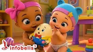 Thumbnail: The Wheels On The Bus - Chunnu Munnu Siblings Bus Seat Fight | Nursery & Baby Rhymes | Infobells