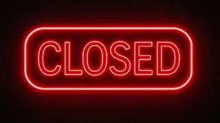Thumbnail: CLOSED SIGN FOR 12 HOURS | SIGNAGE | STATIC SIGN
