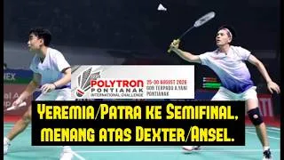 Thumbnail: Yeremia/Patra ke Semifinal, menang atas Dexter/Ansel  Indonesia IC 2026 Pontianak