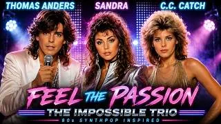 Thumbnail: Thomas Anders, Sandra & C.C. Catch ❤️ Feel the Passion | The Impossible Trio | 80s Synthpop Inspired