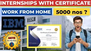Thumbnail: AI Internship for college students | Work From Home | IBM internships | Artificial Intelligence 2026