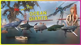 Thumbnail: Giants of the OCEAN 🐋 Real vs Movie Sea Monsters - Size Comparison 3D