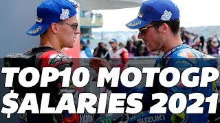Thumbnail: TOP 10 -  2021 MOTOGP RIDERS SALARIES - FullHD