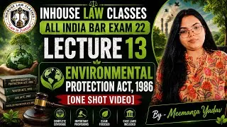 Thumbnail: ENVIRONMENTAL PROTECTION ACT, 1986 !! ONE SHOT VIDEO !! BY - MEEMANSA YADAV !!