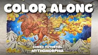 Thumbnail: Color Along: Guided Step-by-Step Tutorial in Mythomorphia by Kerby Rosanes 🦅 Hippogriff