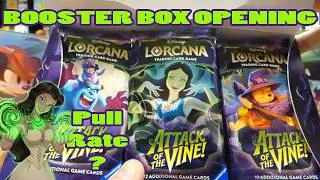 Thumbnail: Attack of the Vine Booster Box Opening - Improved Pull Rates? | Disney Lorcana