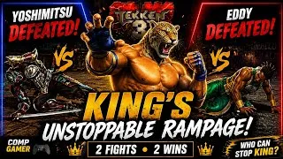 Thumbnail: 🥶 King's Unstoppable Rampage! 🔥 King vs Yoshimitsu & Eddy | Tekken 3 |#tekken#tekken3#gaming#king 