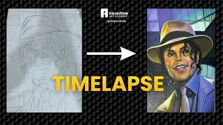 Thumbnail: Micheal Jackson portrait Timelapse | from blank canvas to masterpiece