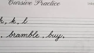 Thumbnail: Learn Cursive: Day 2 | Practice (Tall Loops) | Real-Time