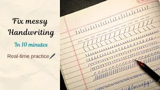 Thumbnail: Do These Drills for 7 Days to Fix Messy Handwriting (Real-Time practice)