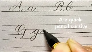 Thumbnail: Satisfying Pencil Cursive A-Z | The Complete Alphabet (No Talking)